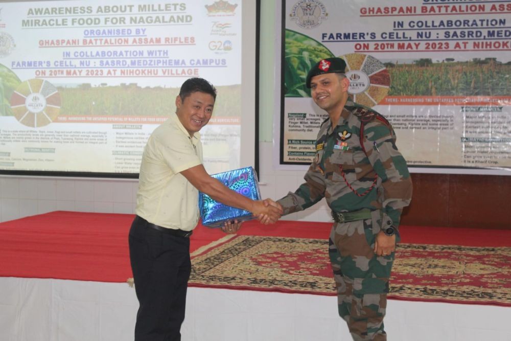 Officials during the mega awareness programme for farmers from Niuland and Medziphema at JNV Nihokhu, Niuland on May 20.
